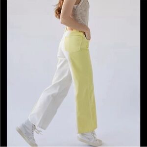 BDG high and wide fit color block jeans | Urban Outfitters